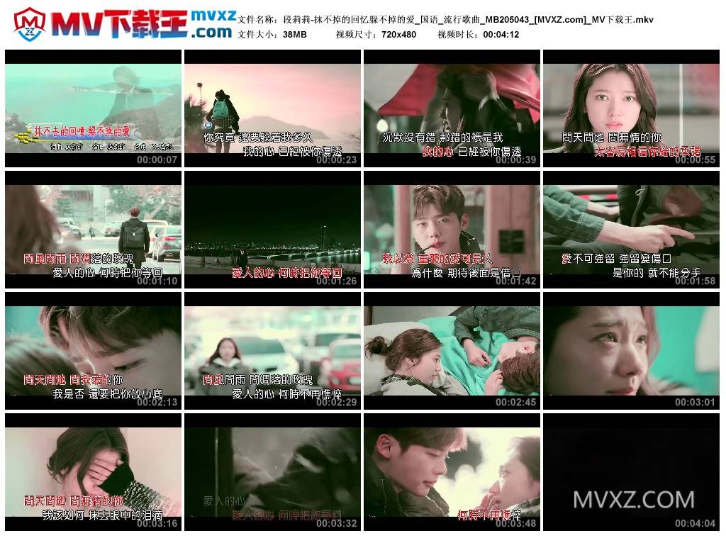 段莉莉-抹不掉的回忆躲不掉的爱_国语_流行歌曲_MB205043